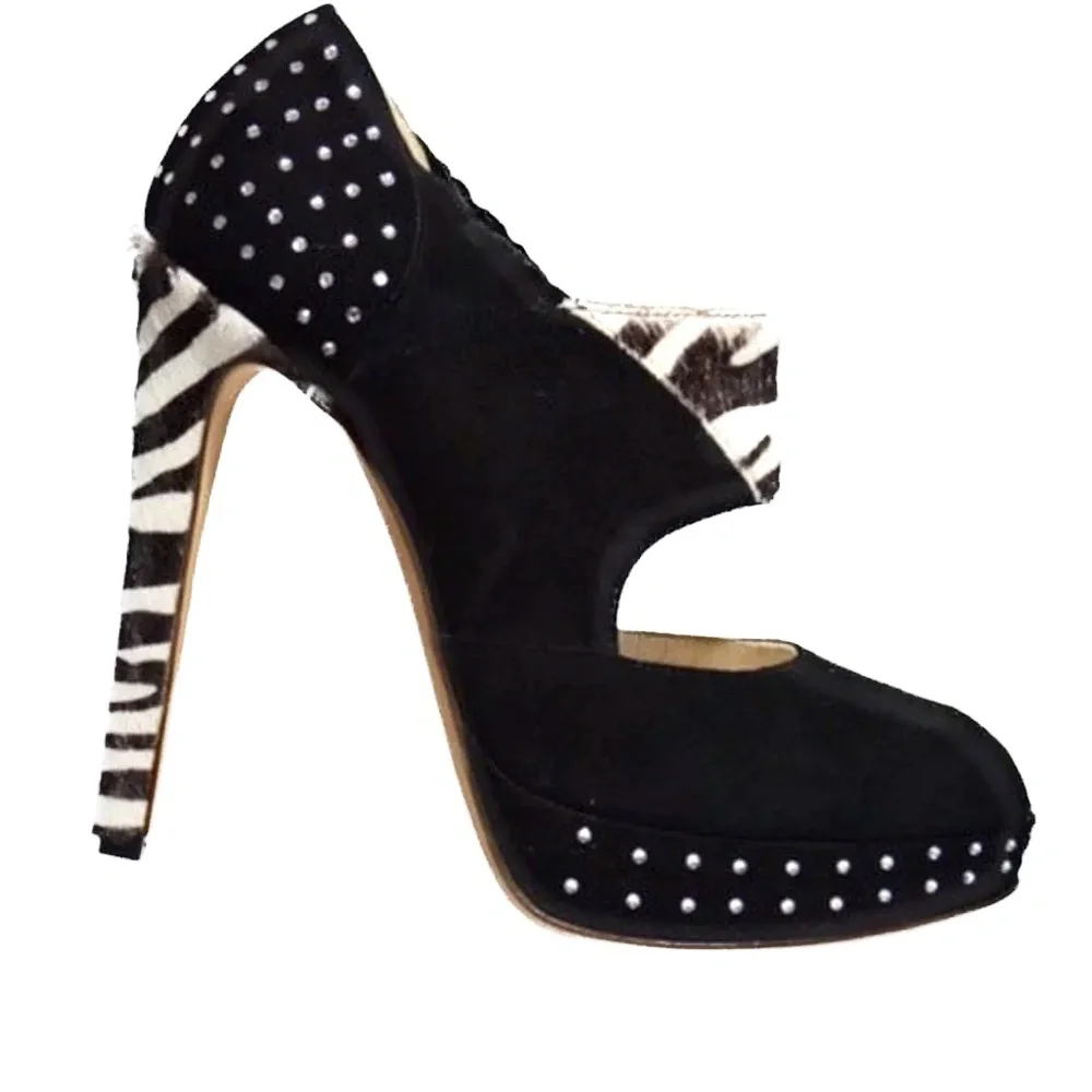 ๐๐ท๏ธ Damiano Marini Zebra Swarovski Crystal Platform ๐ฎ๐น Limited Edition - Picture 2 of 11